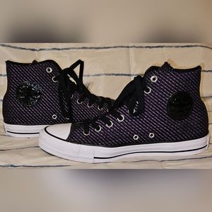 Converse Woven Black/Violet High Tops